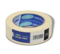 Axus Decor Mask-Pro Ruban adhésif pour peintre, retrait sans résidus, pour peinture, décoration et projets de bricolage, crème - 36 mm x 50 m