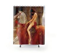 AXUWUH Rideau de Douche Artistique, décor de Salle de Bain Vintage, Rideau de Douche bohème, Accessoire de Salle de Bain Artistique, Rideaux de Bain à séchage Rapide 90x150cm(35,43x59,06 Pouces)
