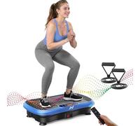 AXV Plaque vibrante de Fitness - Machine d'exercice vibrante pour Tout Le Corps - Support Vibrant pour entraînement - Planche de Sport pour Perte de Poids - Brûleur de Graisse pour Homme et Femme