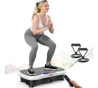 AXV Plaque vibrante de remise en forme - Machine d'exercice vibrante pour tout le corps - Planche à secouer - Pour la perte de poids - Brûleur de graisse - Pour salle de sport, maison, bureau