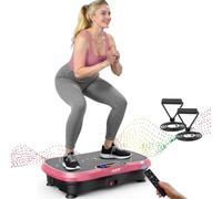 AXV Plaque vibrante vainquante du test, plaque vibrante sport pour la maison, plaque vibrante avec 120 niveaux et 5 modes, pour entraînement complet du corps, perdre du poids, brûler les graisses