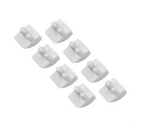 AXV014SP Lot de 8 chaussures de rechange pour aspirateur de piscine Hayward AquaBug et Aqua Critter - Chaussures de rechange compatibles avec Santoprène en polypropylène Blanc