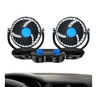 AxVentilateur de tableau de bord de voiture, alimenté par USB, flux d'air silencieux, aspiration de bureau, portable, 12 V, 24 V, van, SUV, camionnette, cabine, intérieur