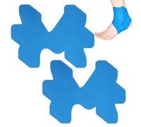 AXVRAV Lot De 10 Bandes De Kinésiologie Prédécoupées Pour Cheville, Bandage De Kinésiologie Sportive Pour Entorses Et Blessures, Confort Optimal, Bandes élastiques Imperméables(Bleu)