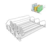 AXVRAV Organisateur automatique pour réfrigérateur - 3 rangées de canettes pour 12 à 15 canettes - 31 x 25 cm - Distributeur de boissons - Pour cuisine, salle de rangement, supermarché