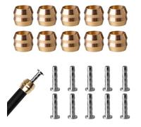 Axvxby BH90 Lot de 10 embouts de frein à disque Olive Insert pour tuyau de vélo BH90 VTT Olive Insert de fiche pour frein à disque Shimano