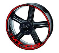 AXWT Stickers Moto Réfléchissante Mt09 Roue Autocollant Jante Décalcomanie Logo Kit pour Yamaha MT 09 SP 2020 2021 (Color : 11)