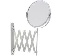 Axxentia Bad 282802 Wall Mirror Chrome Round Diameter 17 Cm 3x Magnification Extends To 57 Cm Silver