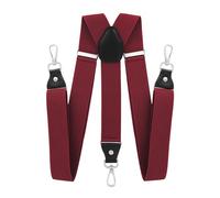 axy Bretelles pour homme avec fermeture mousqueton robuste, réglable en continu, 3,5 cm de large, en forme de Y, élastique, taille unique, pour homme et femme