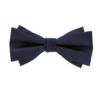 axy FLI4B Nœud papillon pour homme, déjà noué, réglable, couleur de mariage, Bleu marine, taille unique