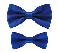 axy FLIP1 - Lot de 2 nœuds papillons assortis et réglables, pour père et fils bleu bleu