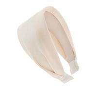 axy HR10A Serre-tête large en flanelle légère pour femme (blanc crème)