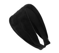 axy HR10A Serre-tête large en flanelle légère pour femme Noir
