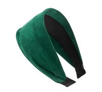 axy HR10A Serre-tête large en flanelle légère pour femme Vert
