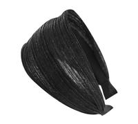 axy HR31 Serre-tête large avec fils brillants pour femme (noir, extra large)