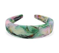 axy HRK14 Serre-tête large avec motif floral rembourré en tissu - Magnifique serre-tête - Serre-tête HRK14 (motif 2, large)