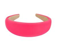 axy HRK2A Serre-tête large rembourré en tissu - Magnifiquement bandeau pour cheveux - Rose fluo