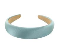 axy HRK2B - Serre-tête rembourré en tissu - Couleur métallique - Pour femme - Aspect métallique - Accessoire de cheveux - Bleu clair
