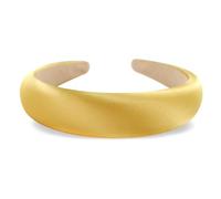 axy HRK2Ro Serre-tête rembourré en tissu de soie dans des couleurs festives élégantes pour femme (doré, large)