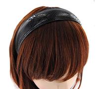 Axy HRK3 Serre-tête en cuir aspect croco style vintage