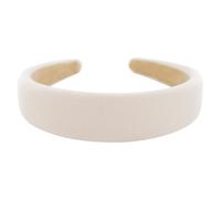 axy HRK5 Serre-tête en flanelle légère - Bandeau vintage - Bandeau classique et tendance - Blanc