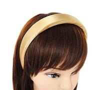 axy HRK7A Serre-tête rembourré en tissu et revêtement en satin pour femme Doré