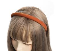 axy HRK7B Serre-tête en tissu avec fils métalliques fins - Rembourré - Magnifique bandeau pour cheveux - Marron orange