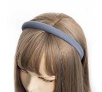 axy HRK7B Serre-tête en tissu avec fils métalliques fins - Rembourré - Magnifique bandeau pour cheveux - Serre-tête HRK7B (bleu jean)