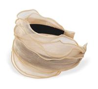 axy HRM2 Serre-tête large au design tendance pour femme (beige)