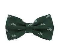 axy Noeud papillon noble pour homme - Motif vélo déjà noué, confirmation réglable avec boîte cadeau, Vélo vert., taille unique
