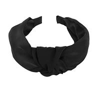 axy Serre-tête avec nœuds et satin - Style vintage - Pour femme - HR35A - Noir