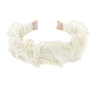 axy Serre-tête avec perles au design tendance - Magnifique bandeau pour cheveux HRM (blanc crème)