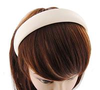 Axy Serre-tête classique vintage en cuir HR27 cm (crème)