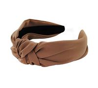 axy Serre-tête en tissu avec nœud vintage - Magnifique bandeau pour cheveux HR35 (marron)