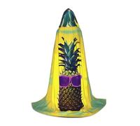 axzttupy Cape à capuche confortable avec citation ananas psychique pour carnaval, Halloween et fêtes à thème