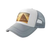 axzttupy Chapeau d'été avec pyramide égyptienne dans le désert - Casquette de baseball réglable unisexe - Accessoire d'extérieur pour la pêche, la plage, les voyages, gris, Taille unique