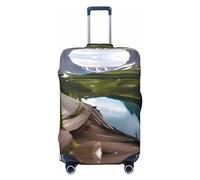 axzttupy Glacier National Park Housse de protection pour valise de voyage personnalisée Compatible avec presque tous les bagages, Noir , XL