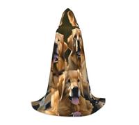 axzttupy Golden Retrievers Cape à capuche confortable pour carnaval, Halloween et fêtes à thème