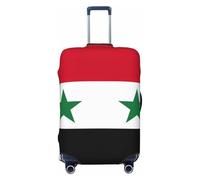 axzttupy Grande housse de valise imprimée drapeau de la République arabe syrienne, s'adapte à presque tous les bagages, protection personnalisée pour bagages de voyage, Noir , XL