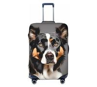 axzttupy Housse de protection personnalisée pour valise de voyage adaptée à presque tous les bagages Motif race de chien, Noir , XL