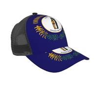 axzttupy Kentucky State Flag Print Casquette de baseball en maille respirante Chapeau de protection solaire Tenue sportive d'été Utilisation polyvalente Noir