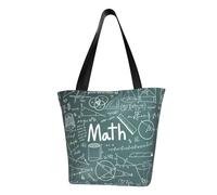 axzttupy Sac à bandoulière polyvalent pour cours de mathématiques, sac à main d'été, sac à main, voyage, plage, shopping, accessoire élégant