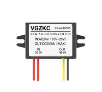 AXZWCEIGZ Convertisseur de Puissance AC24V à DC5V 1A 2A 3A 5A 6A 8A 10A, Module d'alimentation AC DC for la Surveillance(Ac24v to 5v 5a Sj)