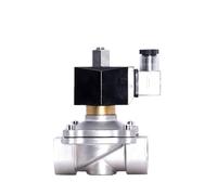 AXZWCEIGZ Électrovanne normalement Ouverte en Acier Inoxydable 1" IP65, Interrupteur de Commande Tuyau DN25, vanne d'eau électrique AC/DC 220 V 24 12(BSP-240VAC)