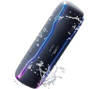 AY Enceinte Bluetooth Portable 25W, IPX7 étanche, Haut-parleur Bluetooth 5.3 Sans fil avec Lumières, Appairage Stéréo, Microphone Intégré, 24 Heures de Lecture pour la Fête, Piscine, Maison, Extérieur