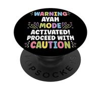 Ayah Personalized Name Funny Cute Custom Ayah Name PopSockets PopGrip Adhésif