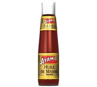Ayam 100% Huile de Sésame, Cuisson et Assaisonnement, Sans Gluten, Sans Conservateurs ni Additifs, 210ml
