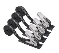 Ayaport Lot de 4 Sangles d'arrimage à cliquet en Acier Inoxydable de 2,4 m - Accessoires de Bateau (4, 2,5 x 2,4 m)