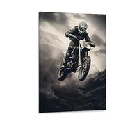 AYAROS Affiches imprimées d'art de moto classique rétro glam cool Racing Fashion Toile murale décorative pour la maison et le bureau