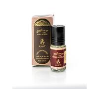 Ayat Mouj Al Oud, Parfum Concentré Sans Alcool, Notes de Rose Turque, Vanille et Bois Précieux, 3ml